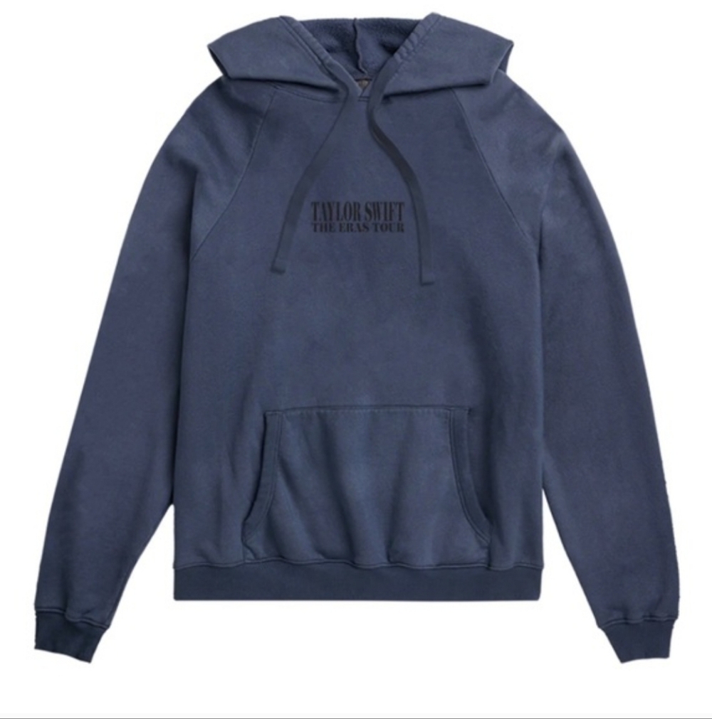 Taylor Swift Eras Tour Blue Washed Hoodie Sweatshirt NWT